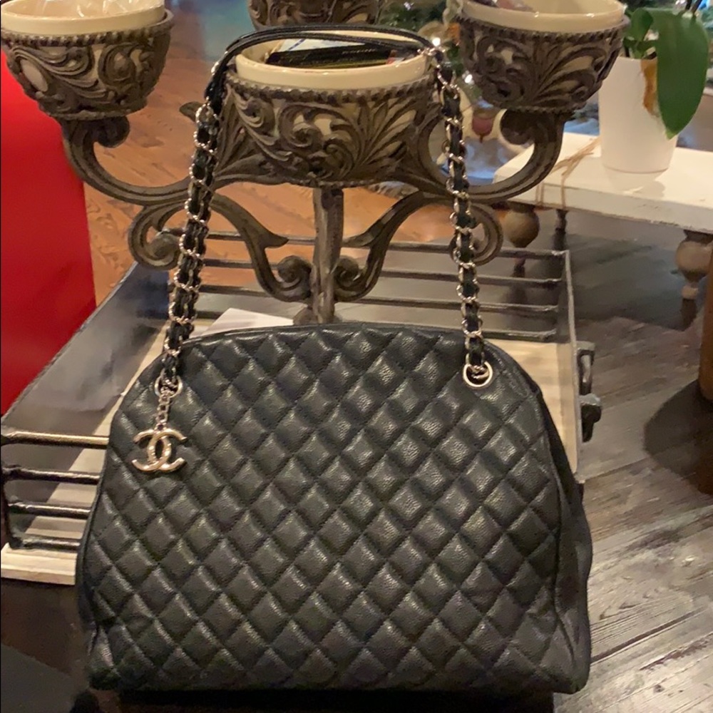 Chanel Mademoiselle large bowler bag